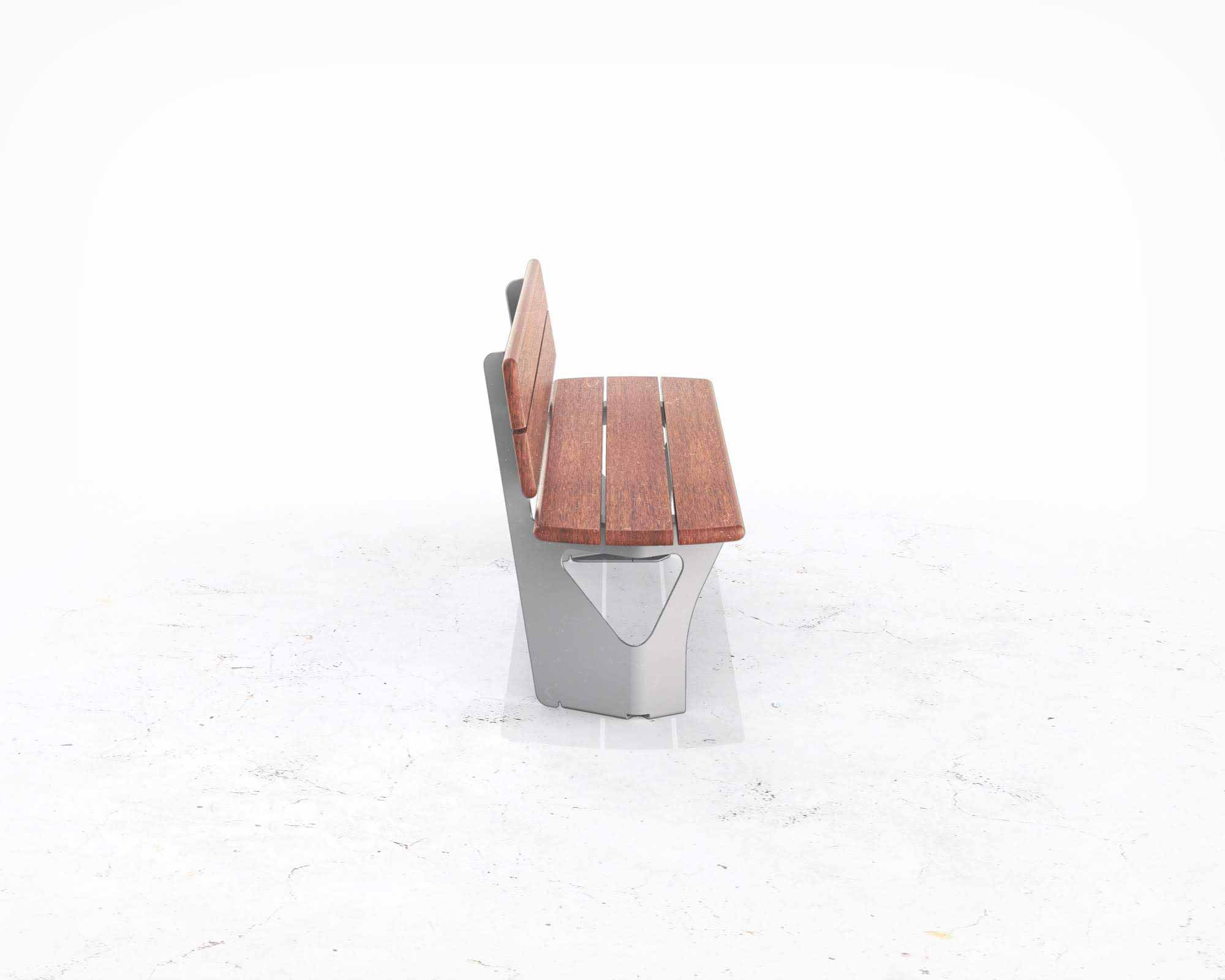Street and Garden –ARRAY-backed-bench—side