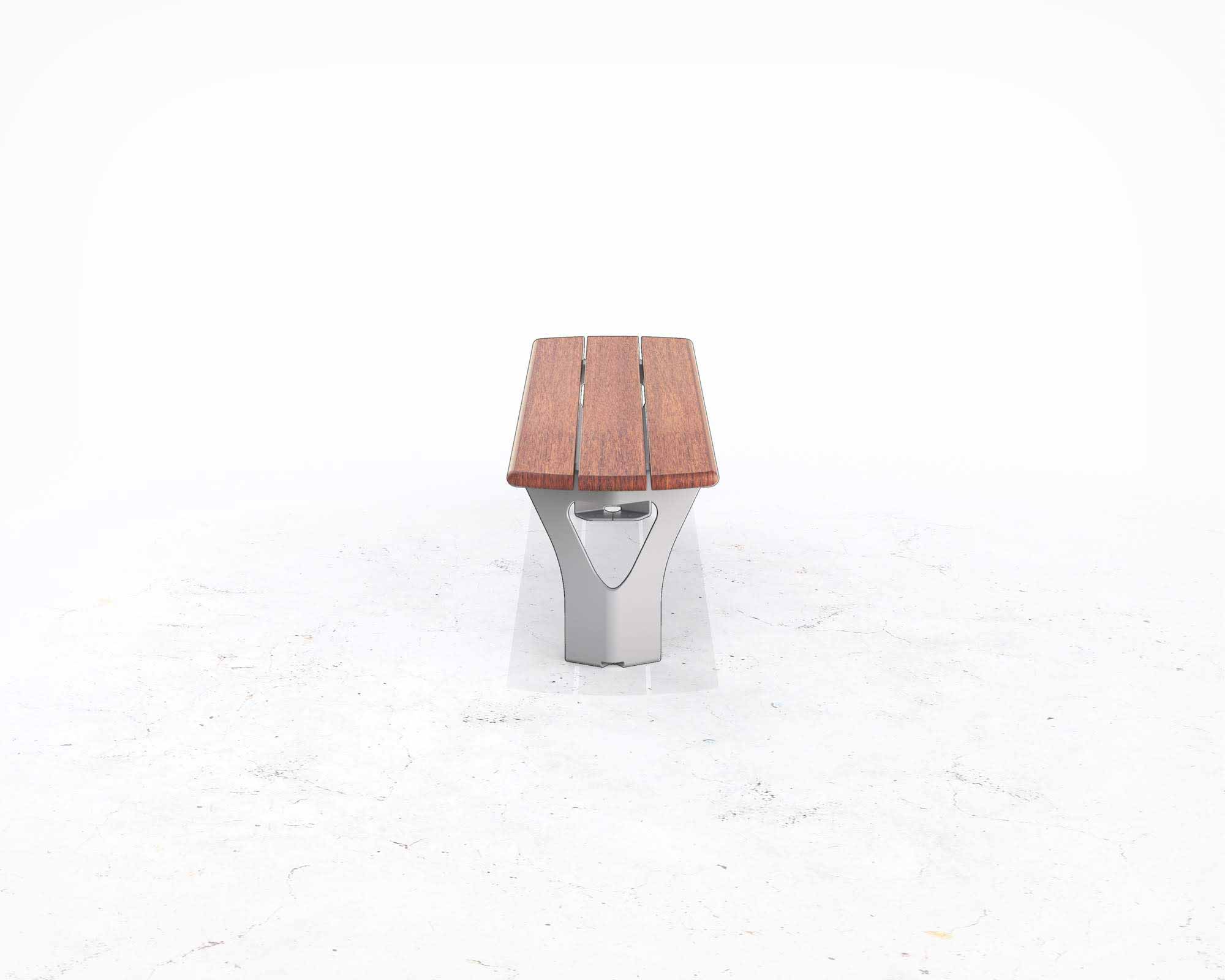 Street and Garden –ARRAY-backless-bench—side