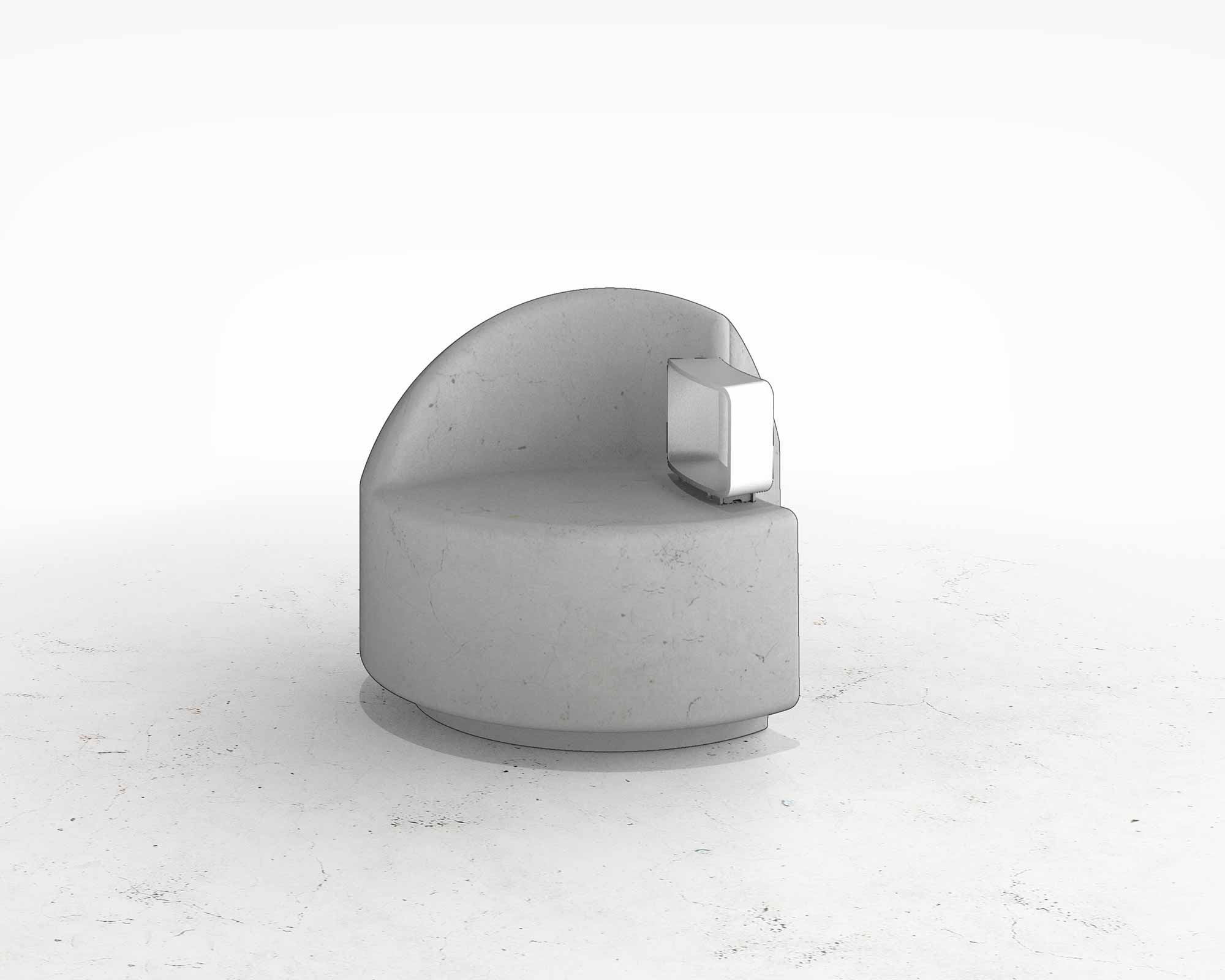 Street and Garden –Bikki-Backed-Bench-w-Armrest-_-FRONT