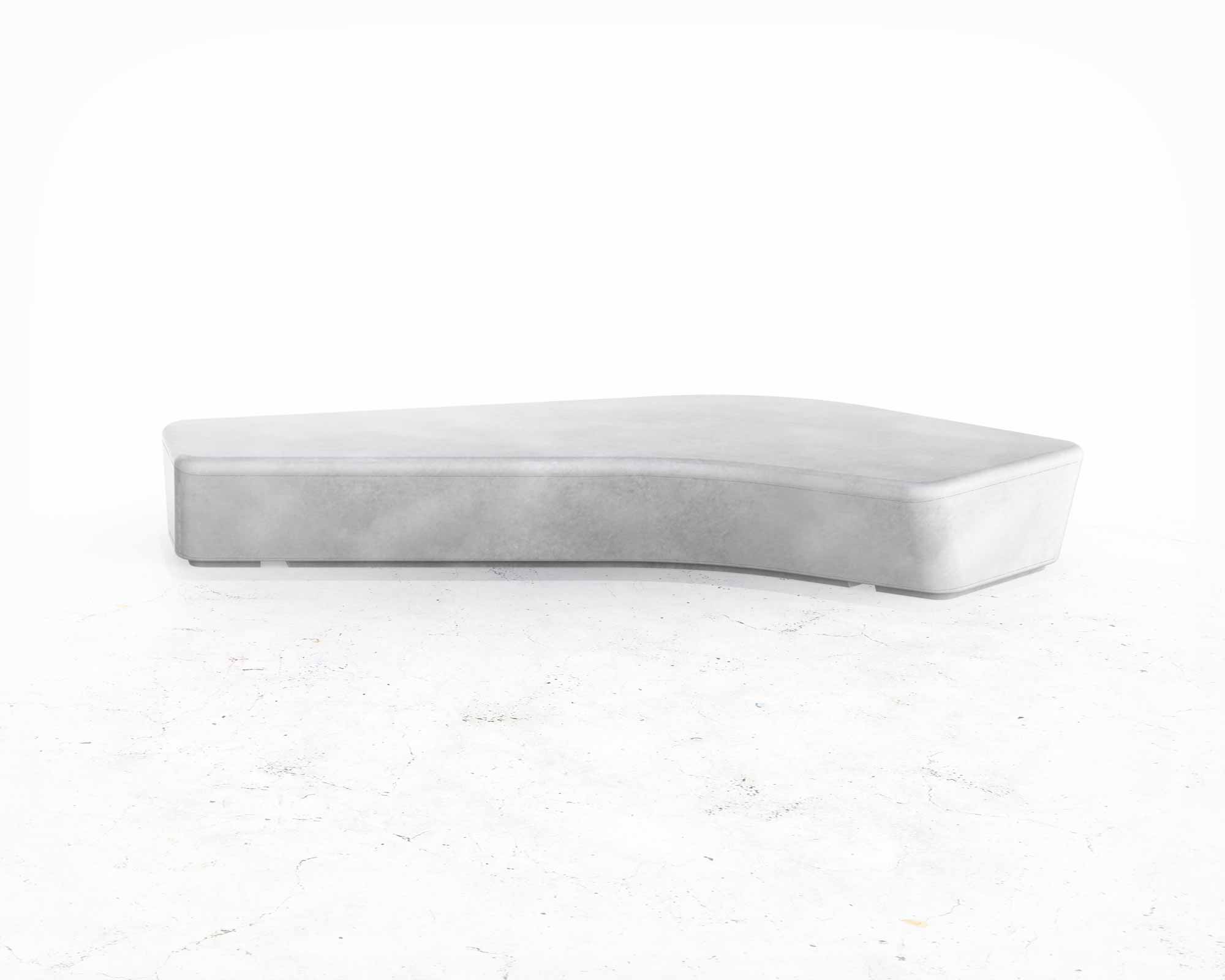 Street and Garden –Boulder-Backless-Platform-Bench-Front