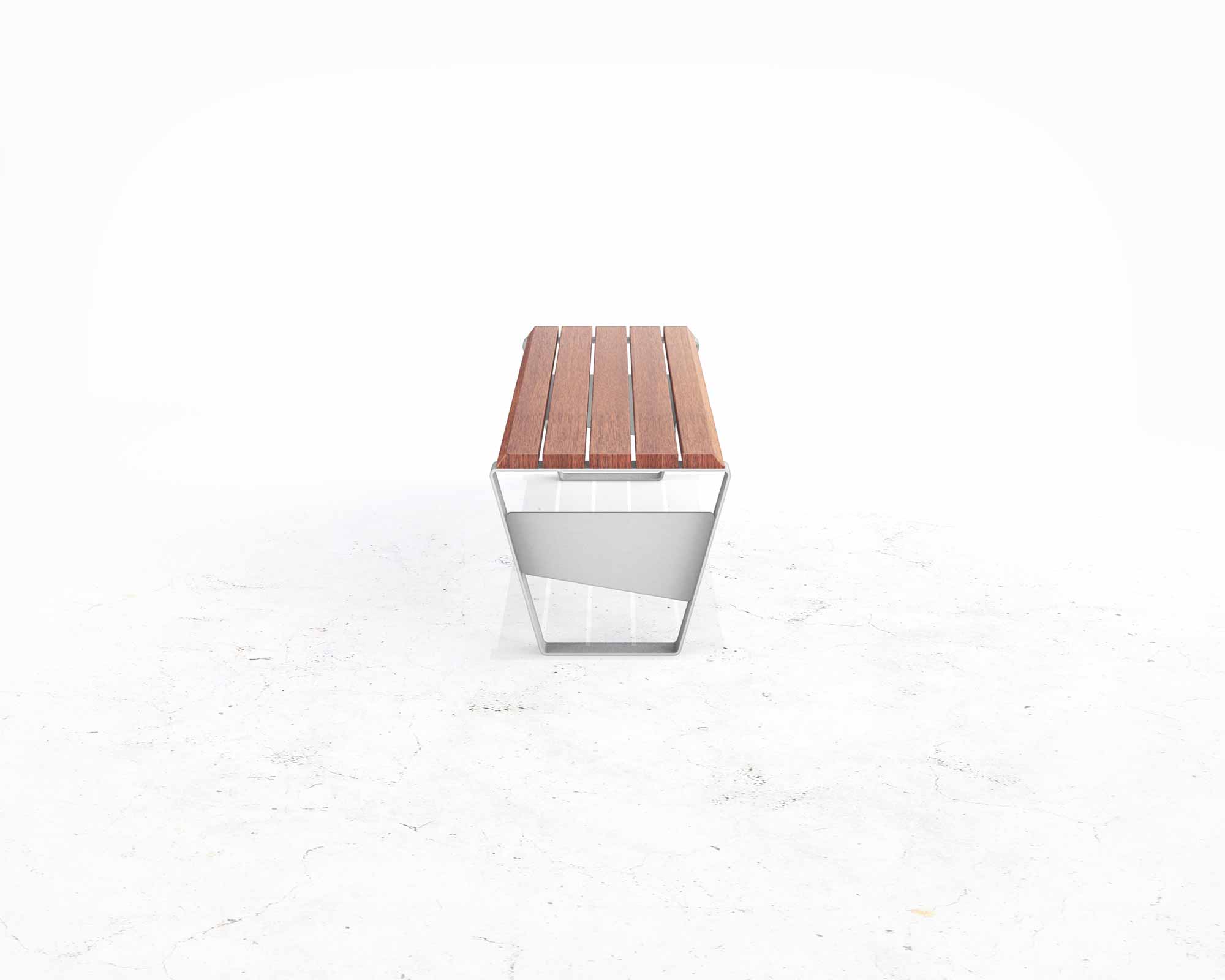 Street and Garden –cruiser-backless-bench-side
