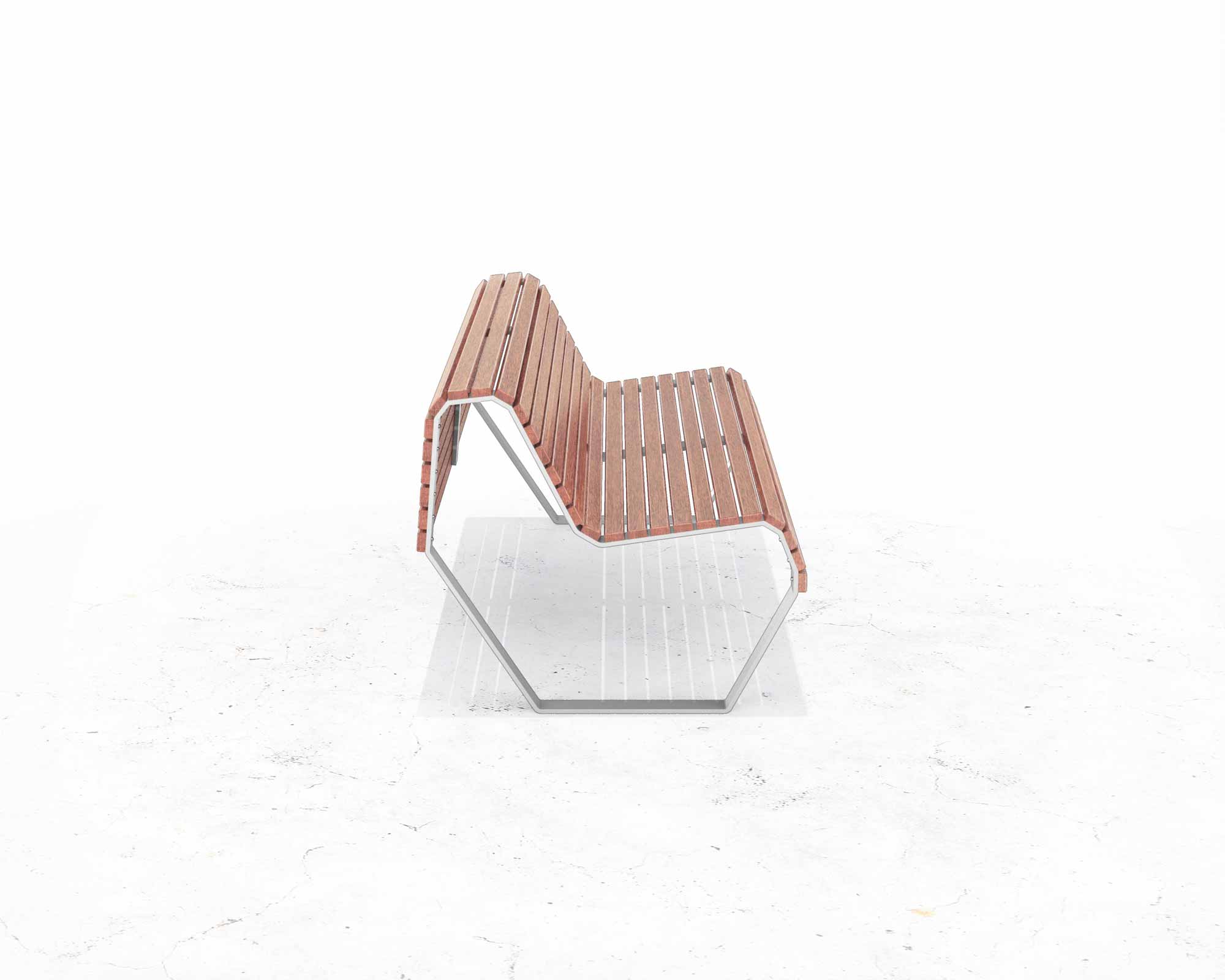 Street and Garden –dek-backed-bench-side-1