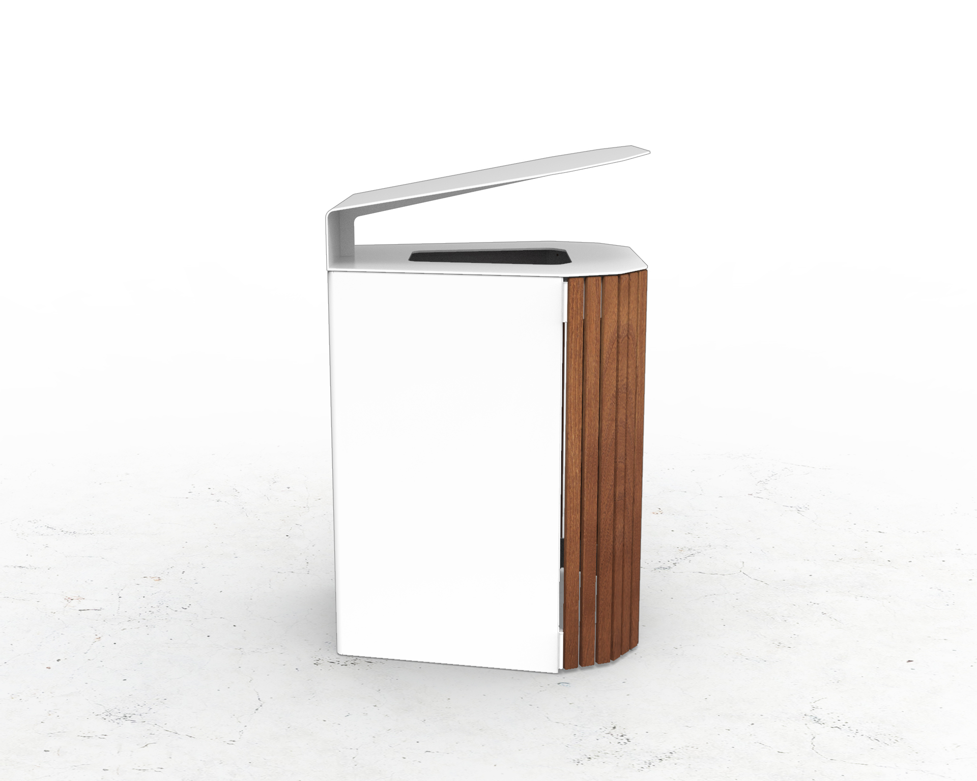Street and Garden –Dek Bin Enclosure _ SIDE