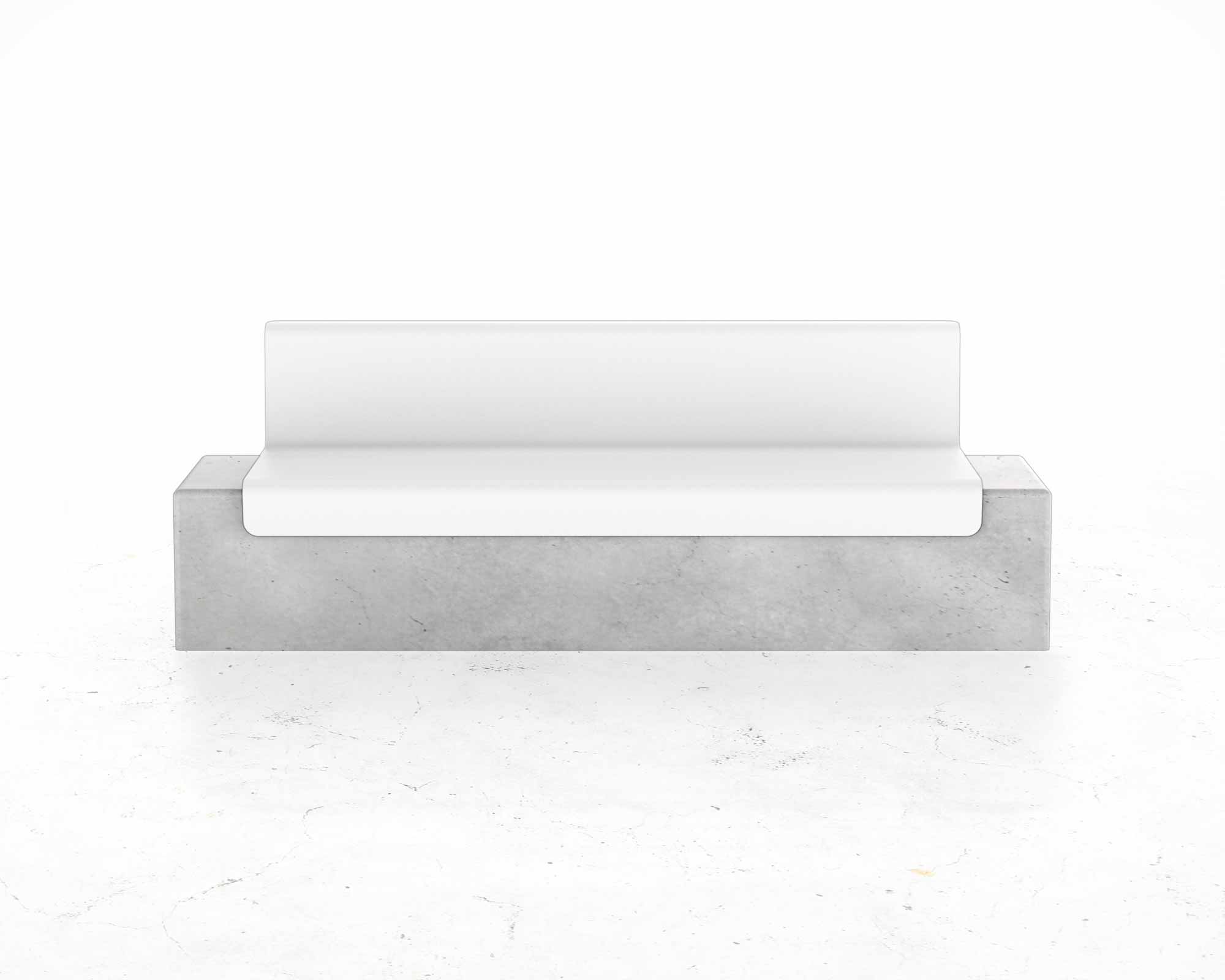 Street and Garden –Drape-Backed-Bench—Front