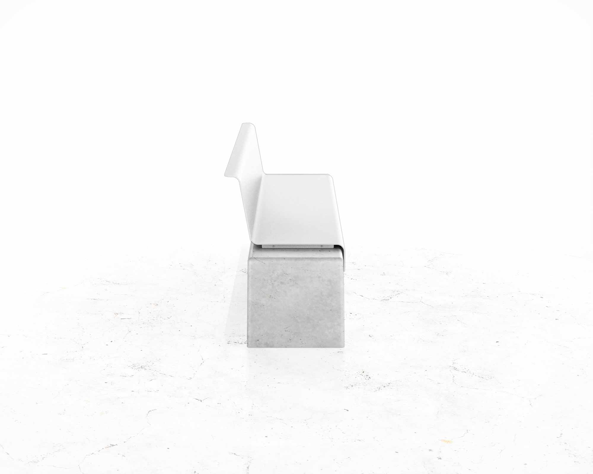 Street and Garden –Drape-Backed-Bench—Side