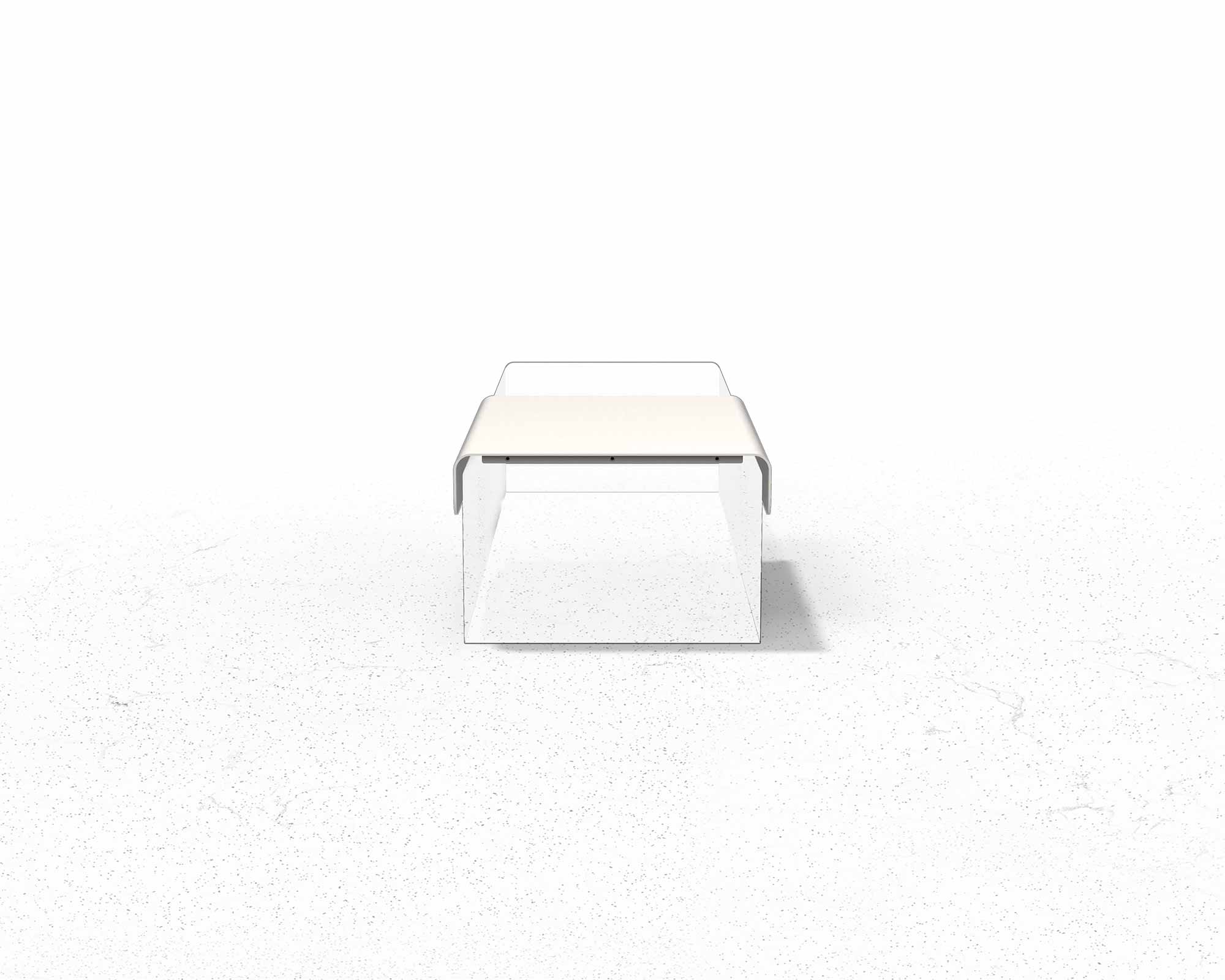 Street and Garden –Drape-Metal-Platform-Bench—Side-Render