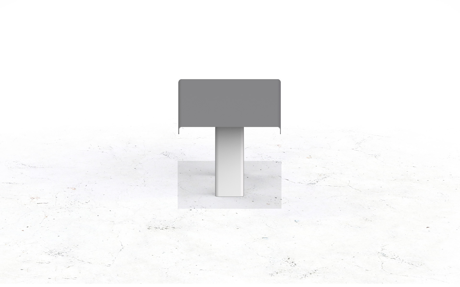 Street and Garden –Drape Metal Table Render.SIDE