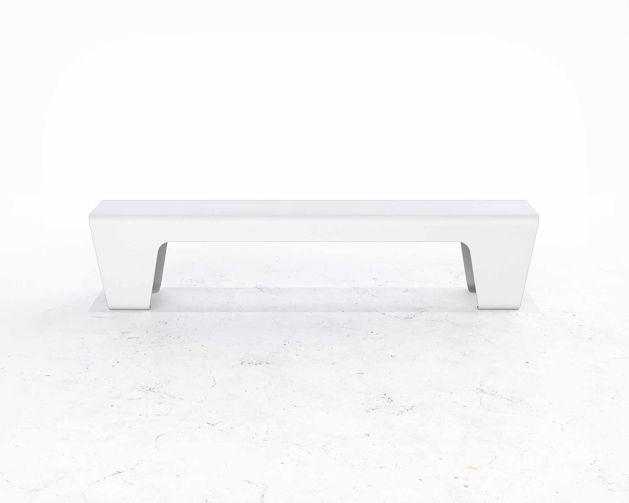 Street and Garden –flight-backless-bench-front-2