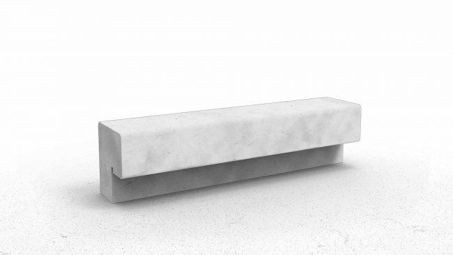 Concrete Backless Bench