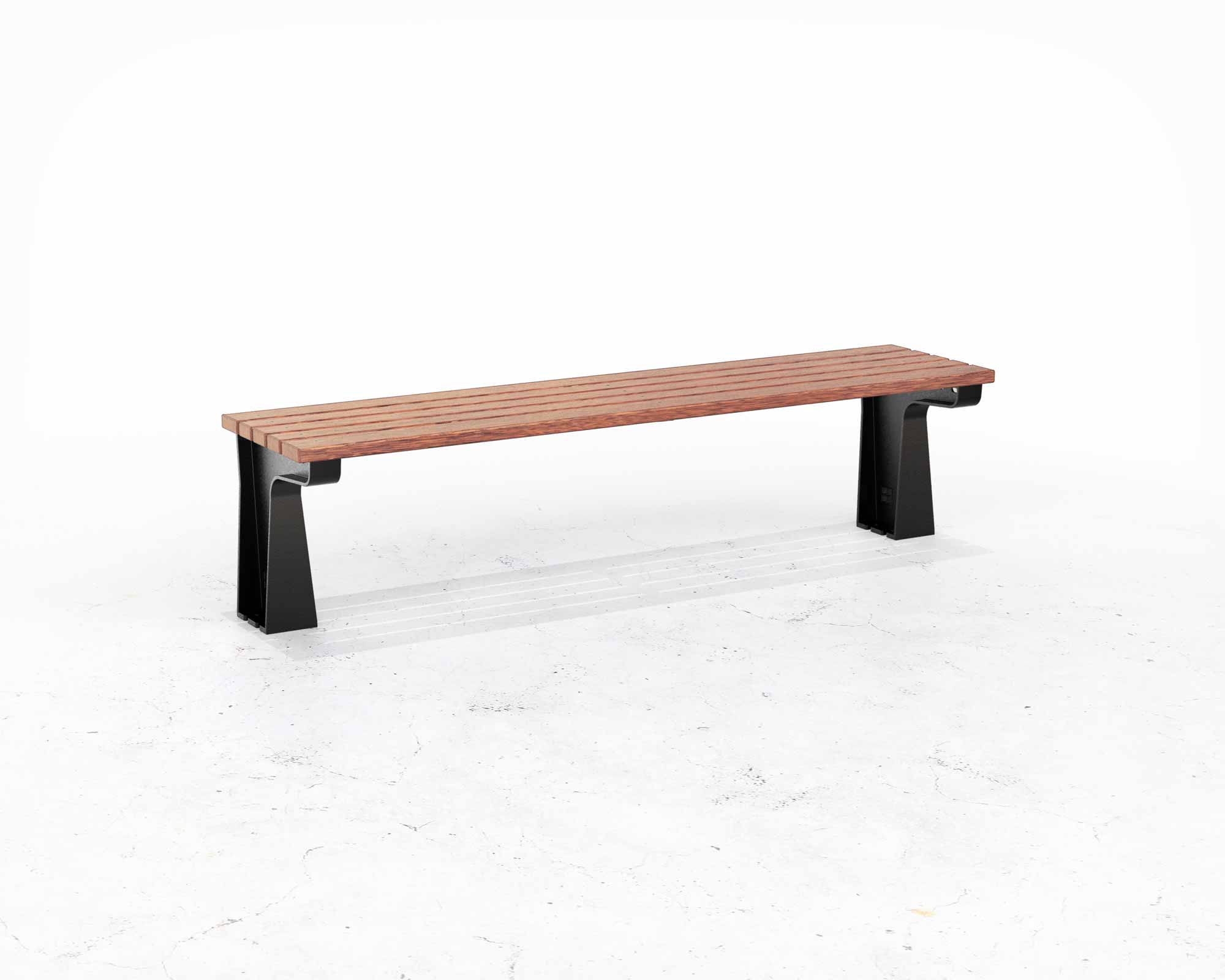 Street and Garden –lakes-backless-bench-hero-1
