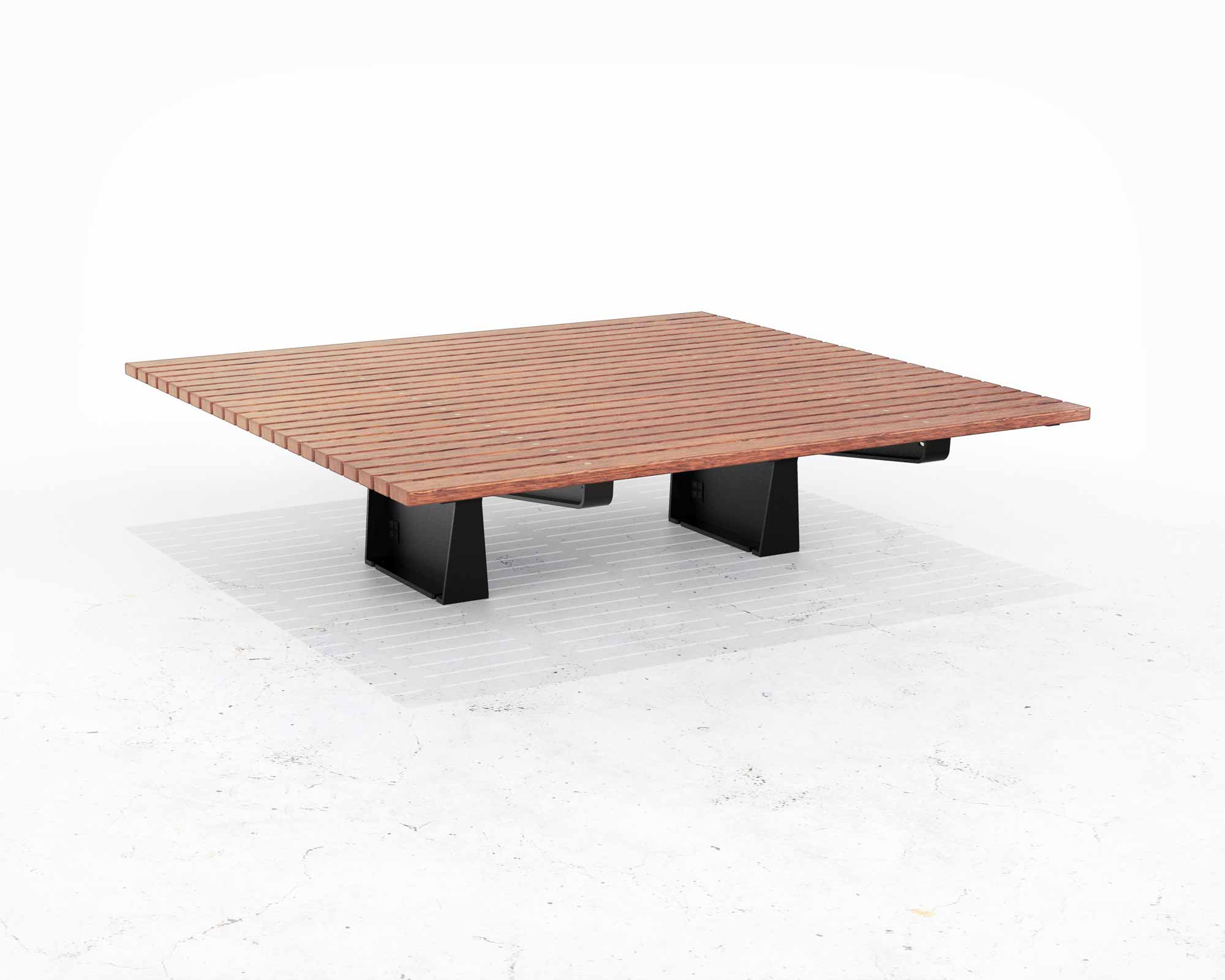 Street and Garden –lakes-backless-platform-bench-hero-1