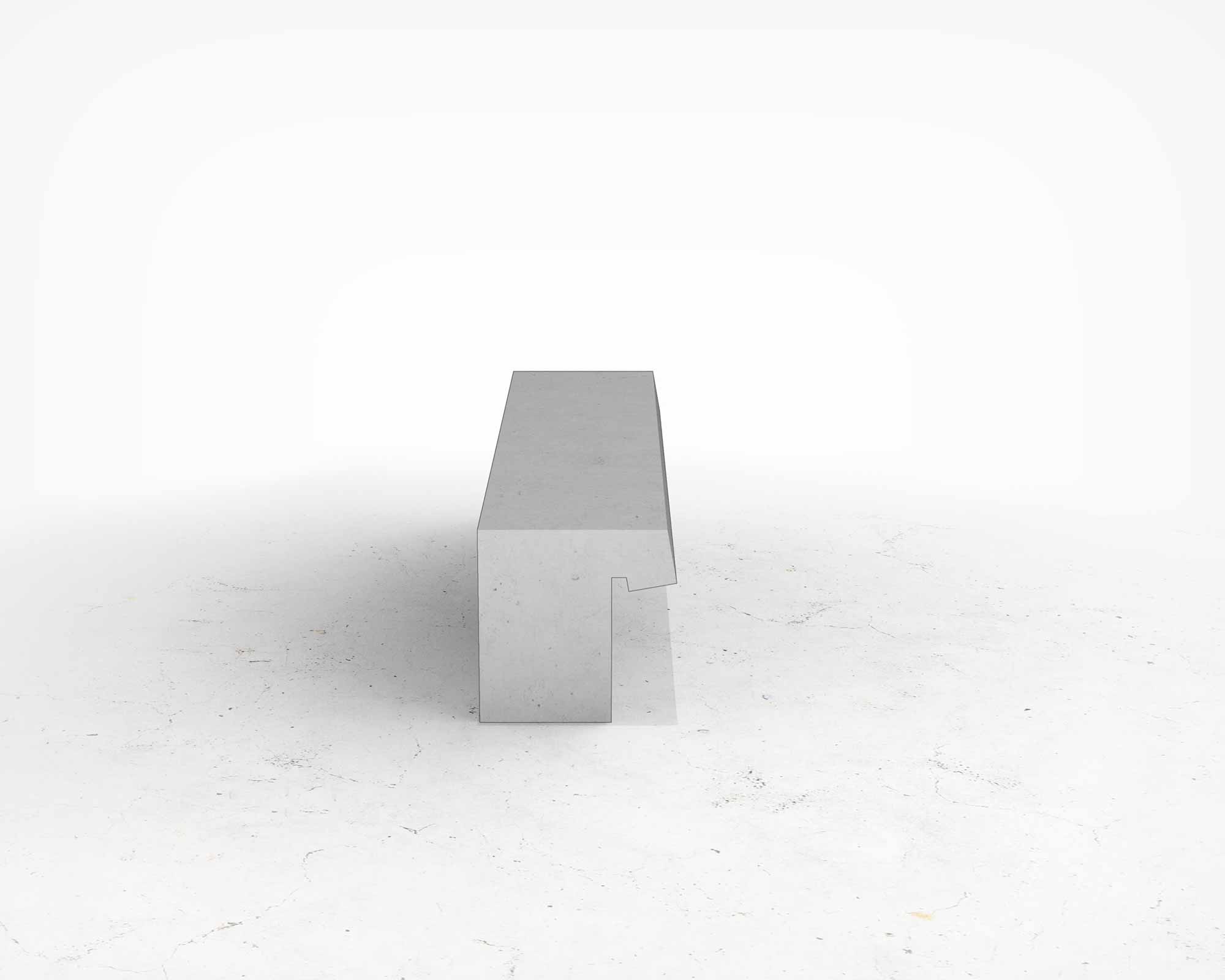 Street and Garden –Marina-Concrete-Backed-Bench-SIDE-scaled