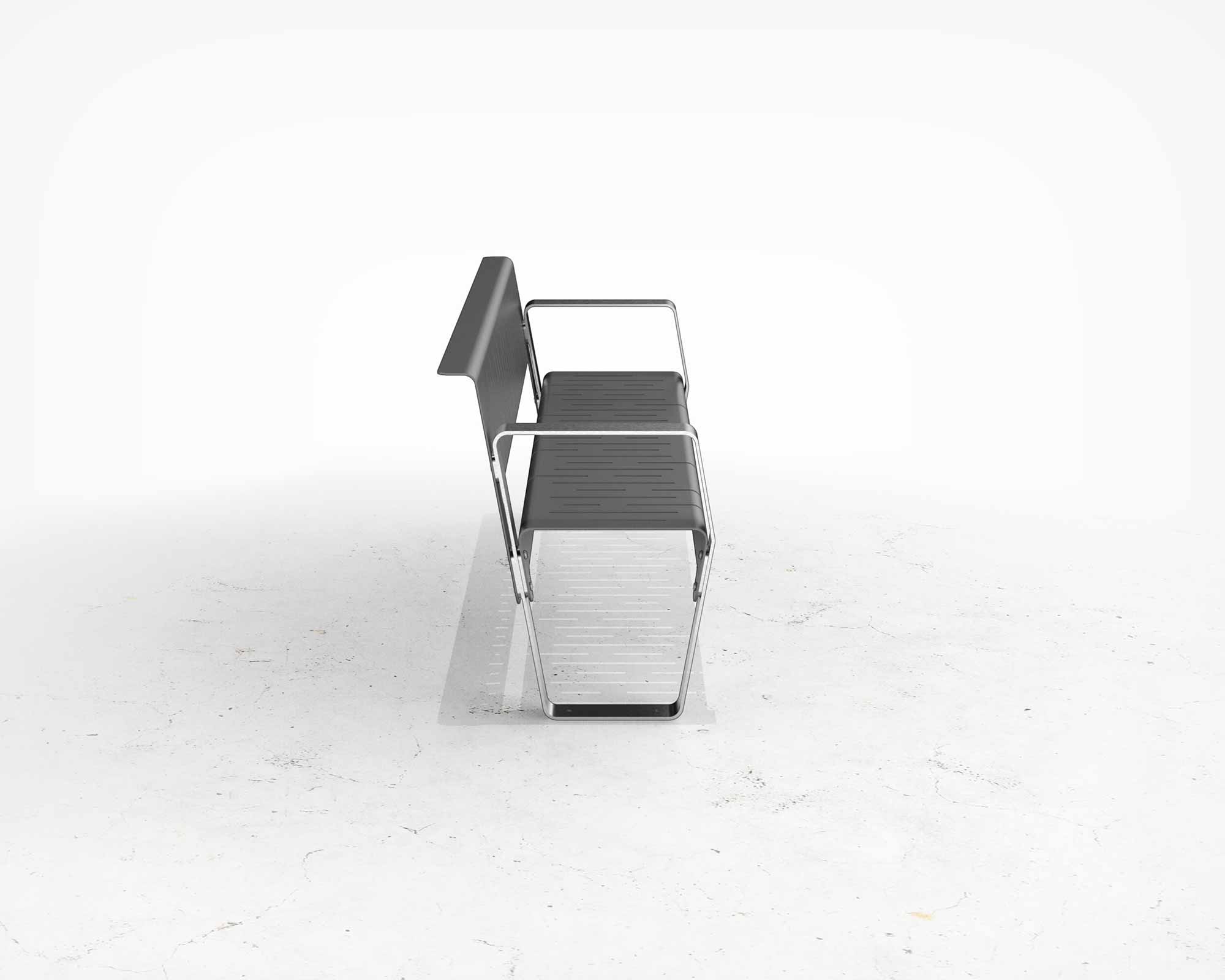 Street and Garden –Marina-Metal-Backed-Bench-SIDE-scaled