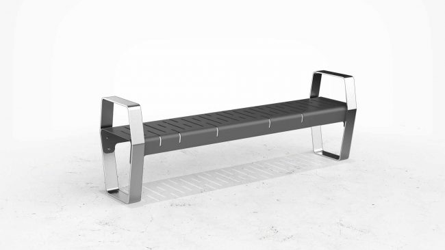 Metal Backless Bench