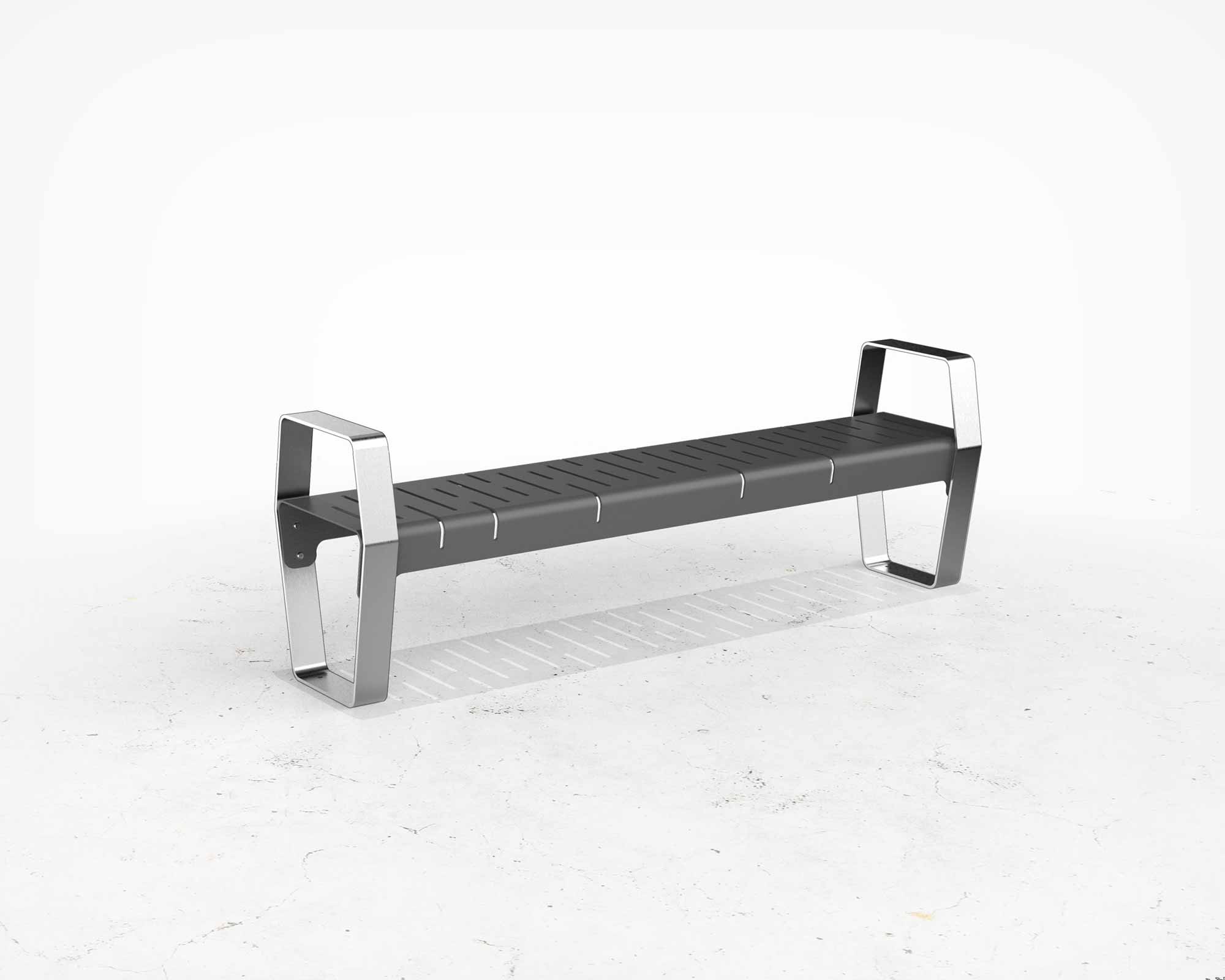 Street and Garden –Marina-Metal-Backless-Bench-HERO-scaled