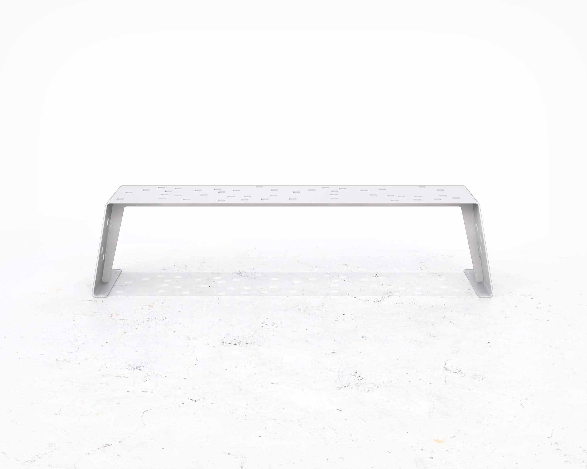 Street and Garden –SIT-backless-bench—Front