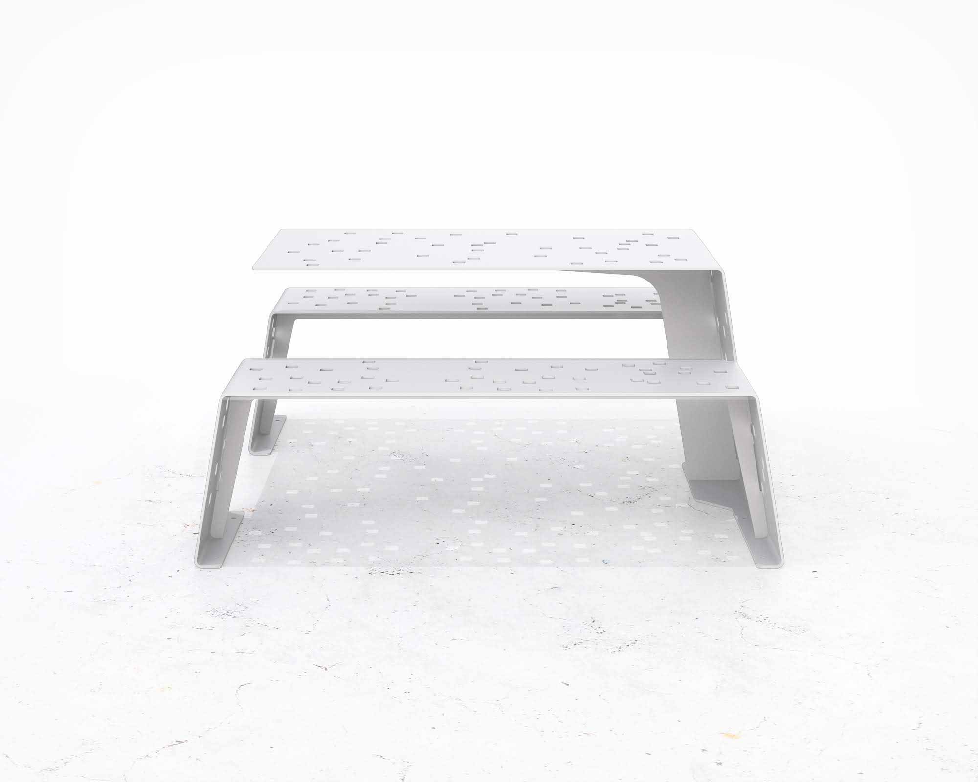 Street and Garden –SIT-Integrated-Table—Front