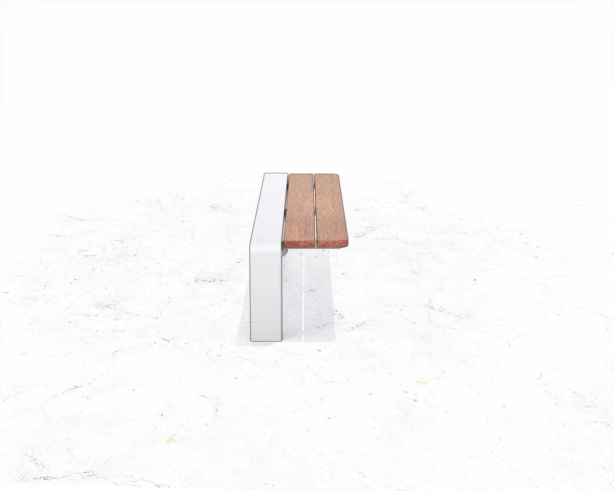 Street and Garden –VERSA–backless-bench—side